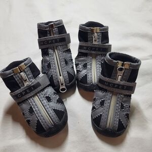 Black and Gray Kids Shoes